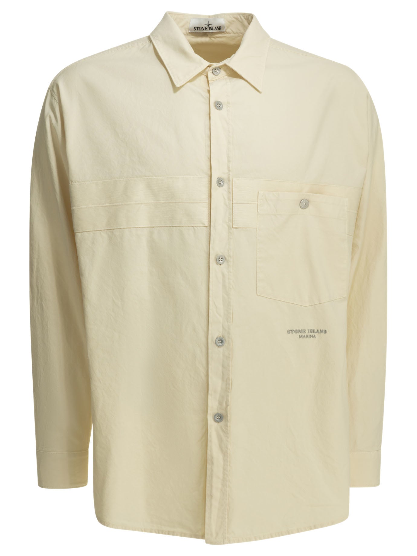 Stone Island "S.I. Marina" overshirt jacket - White