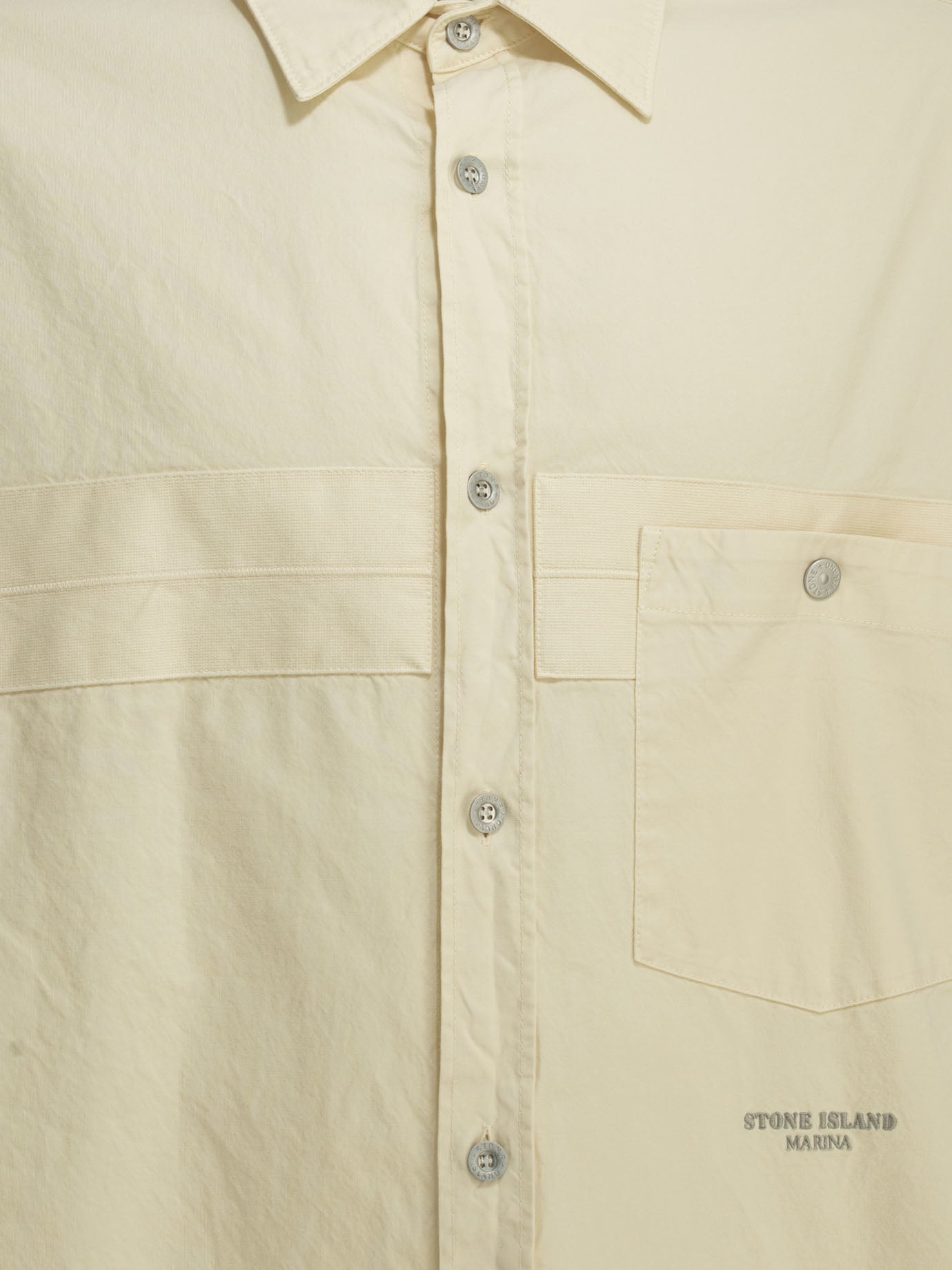 Stone Island "S.I. Marina" overshirt jacket - White