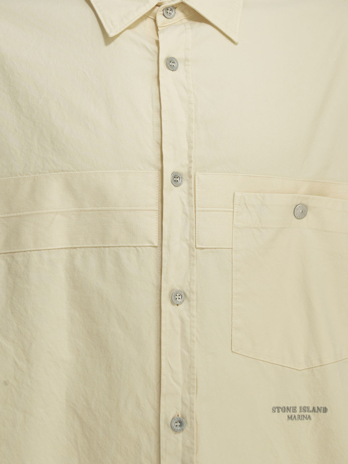 Stone Island "S.I. Marina" overshirt jacket - White