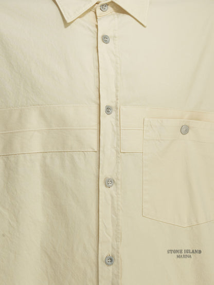 Stone Island "S.I. Marina" overshirt jacket - White