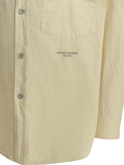 Stone Island "S.I. Marina" overshirt jacket - White
