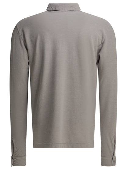Stone Island Polo shirt with buttons and logo - Grey