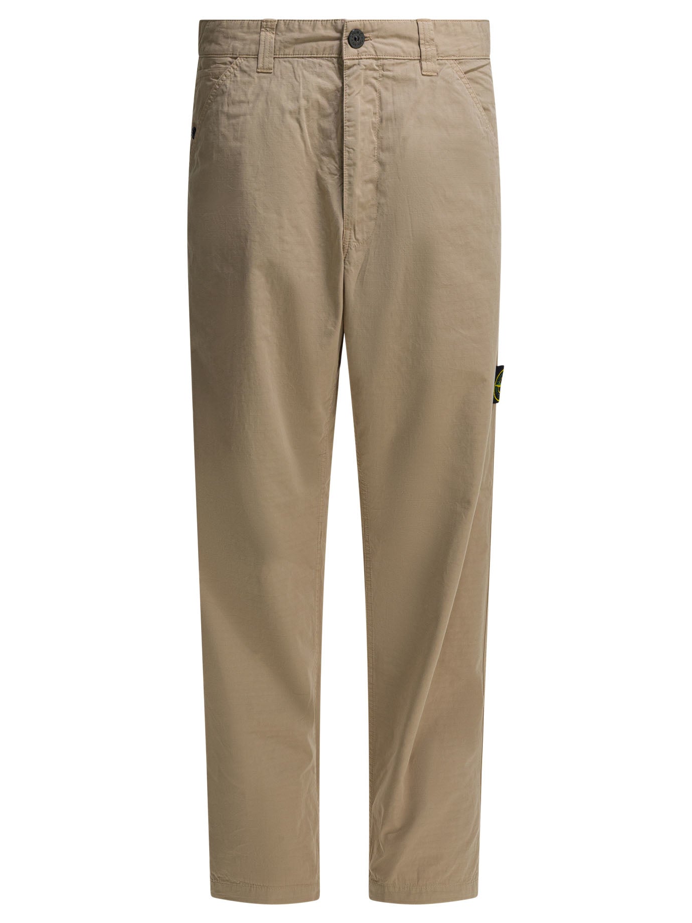 Stone Island "Ripstop" Casual pants - Beige