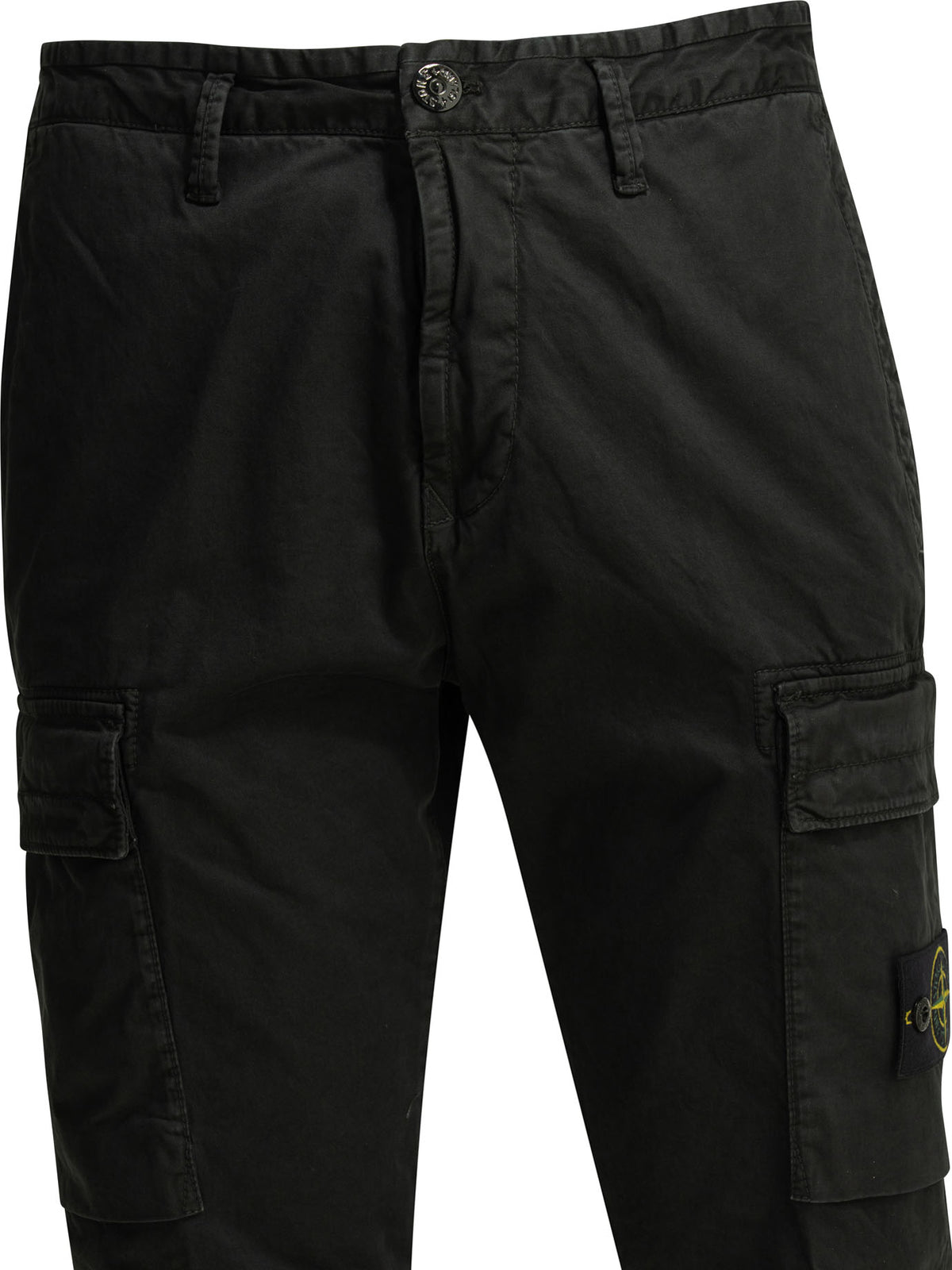 Stone Island "Old Effect" cargo pants - Black