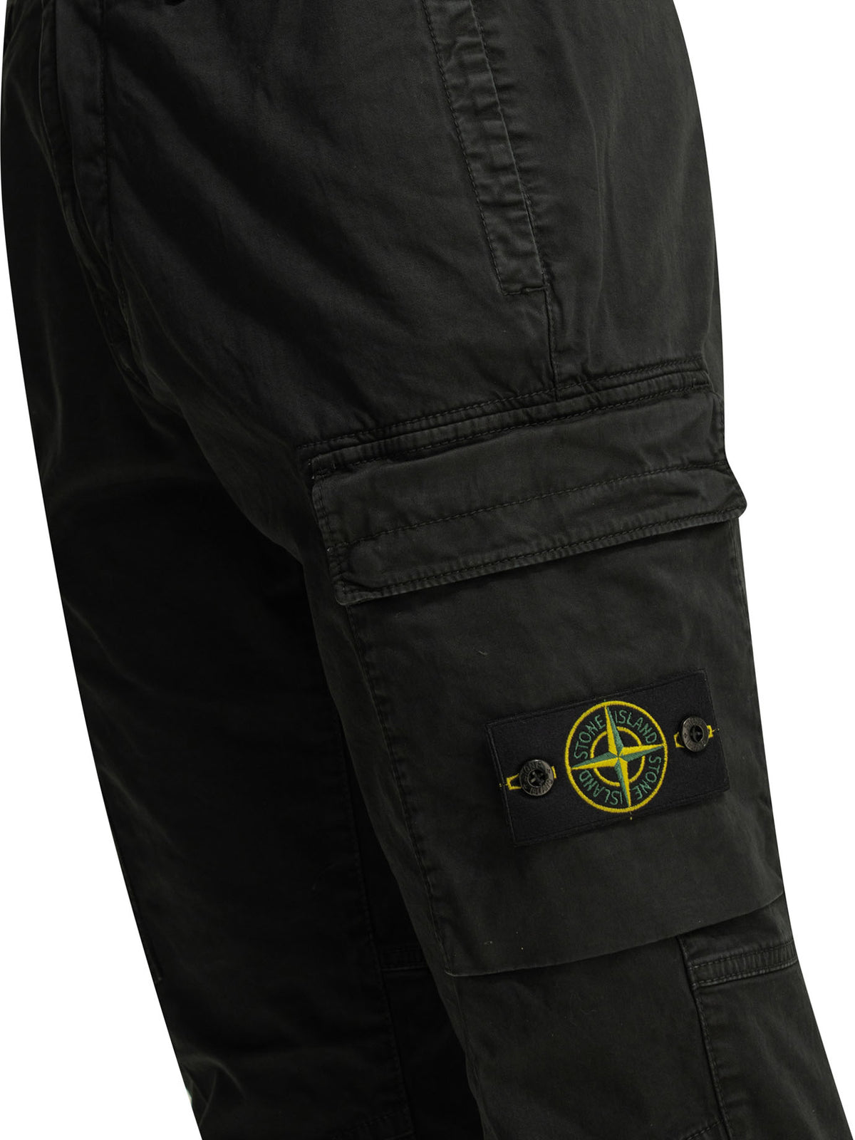 Stone Island "Old Effect" cargo pants - Black