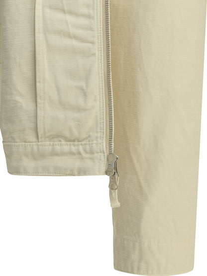 Stone Island Overshirt jacket with logo - White