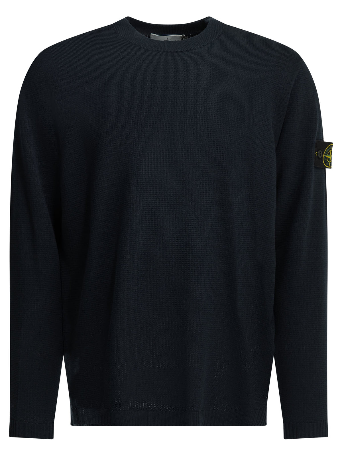 Stone Island Crew-neck sweater with logo - Blue