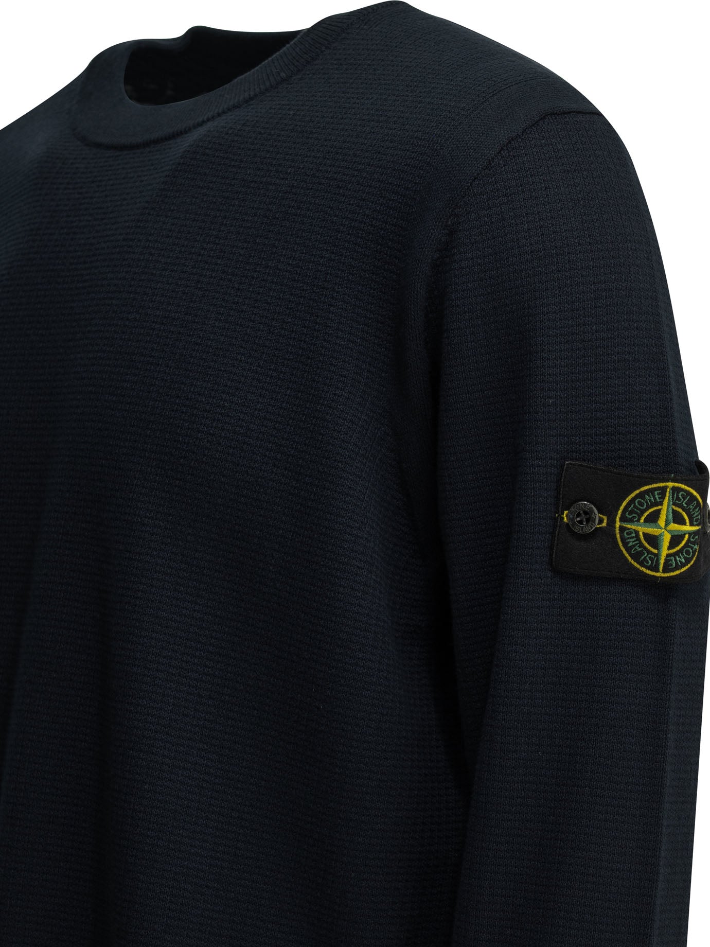 Stone Island Crew-neck sweater with logo - Blue