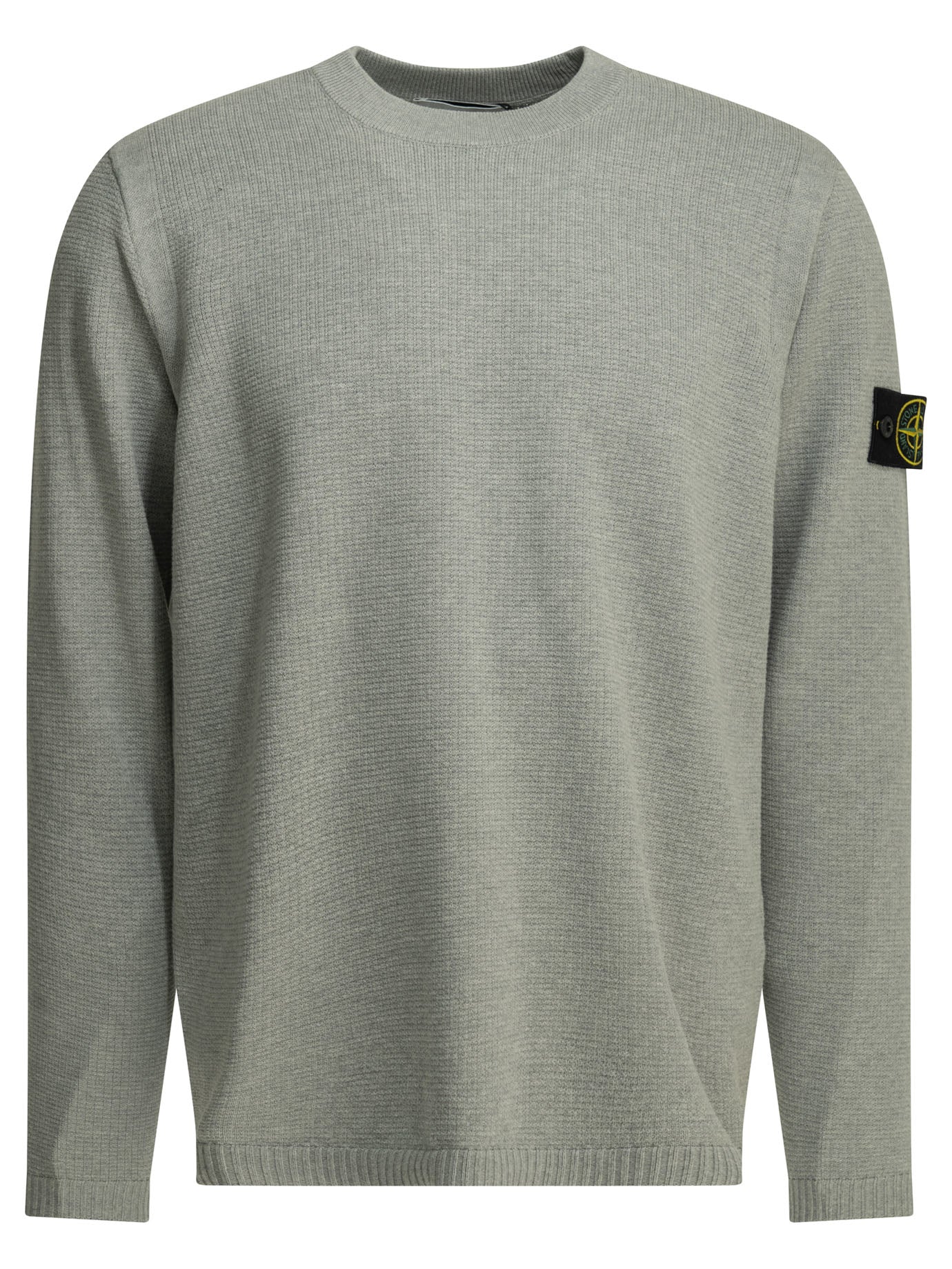 Stone Island Crew-neck sweater with logo - Grey