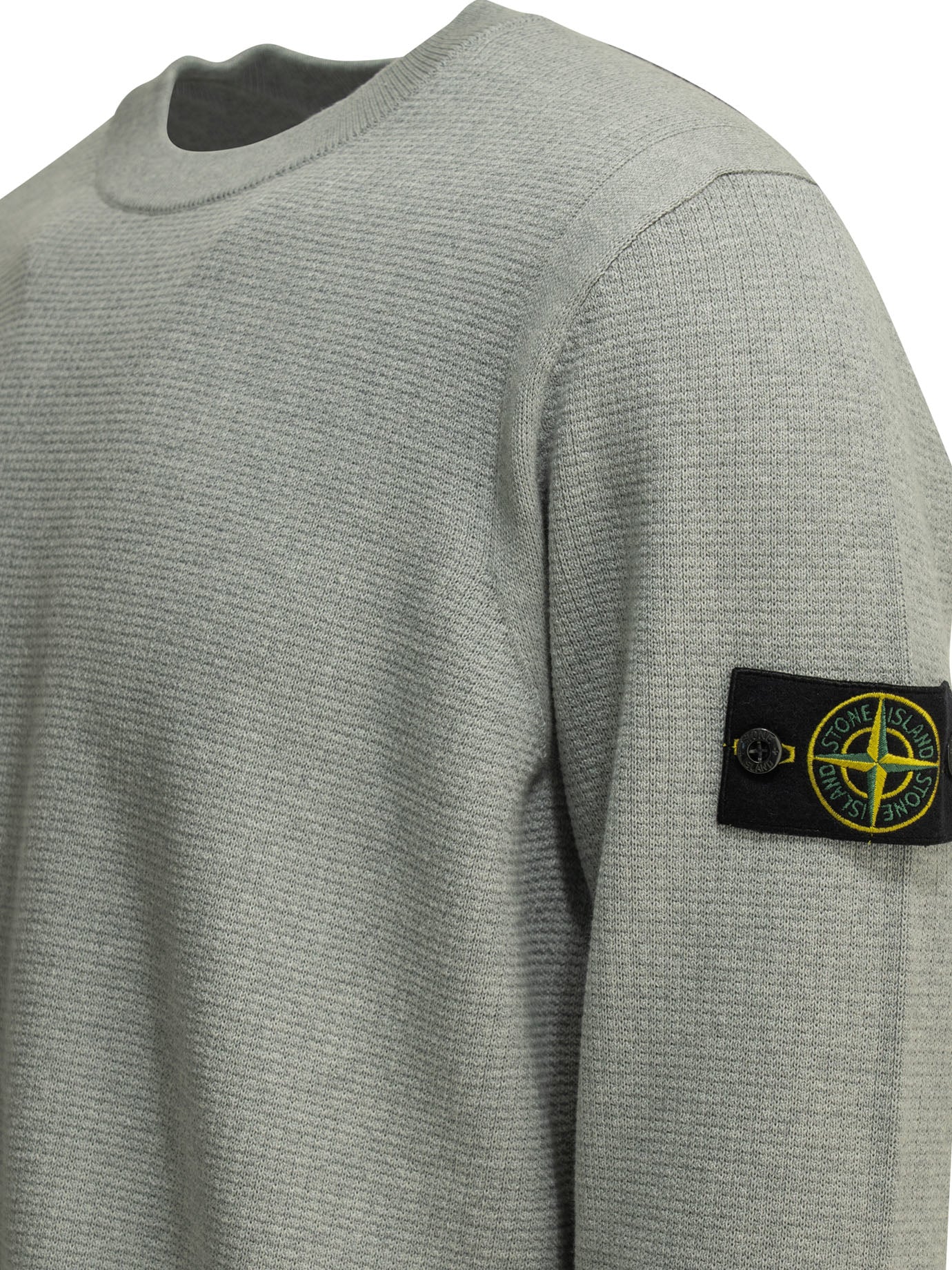 Stone Island Crew-neck sweater with logo - Grey