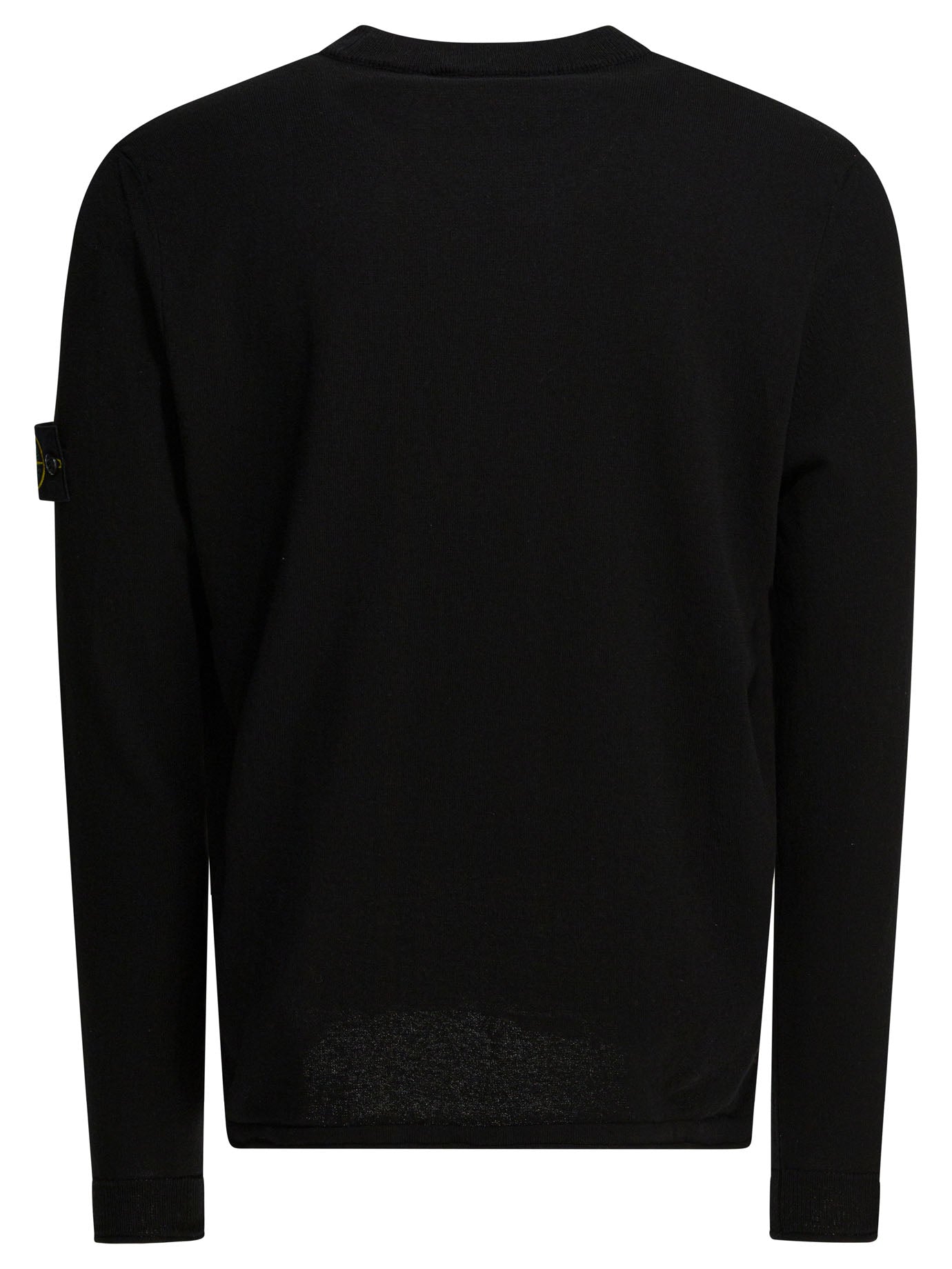 Stone Island Crew-neck sweater with logo - Black