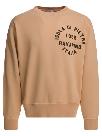 Stone Island Crewneck sweatshirt with logo - Pink