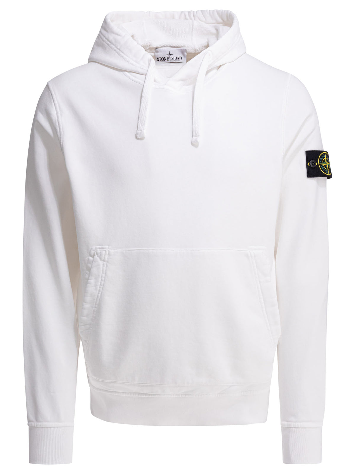 Stone Island Organic cotton hoodie - White
