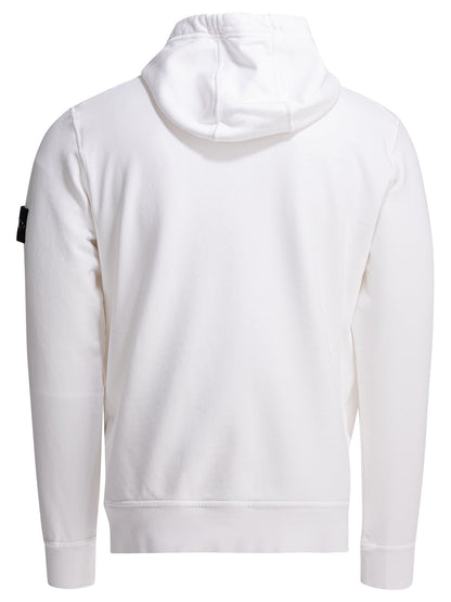 Stone Island Organic cotton hoodie - White