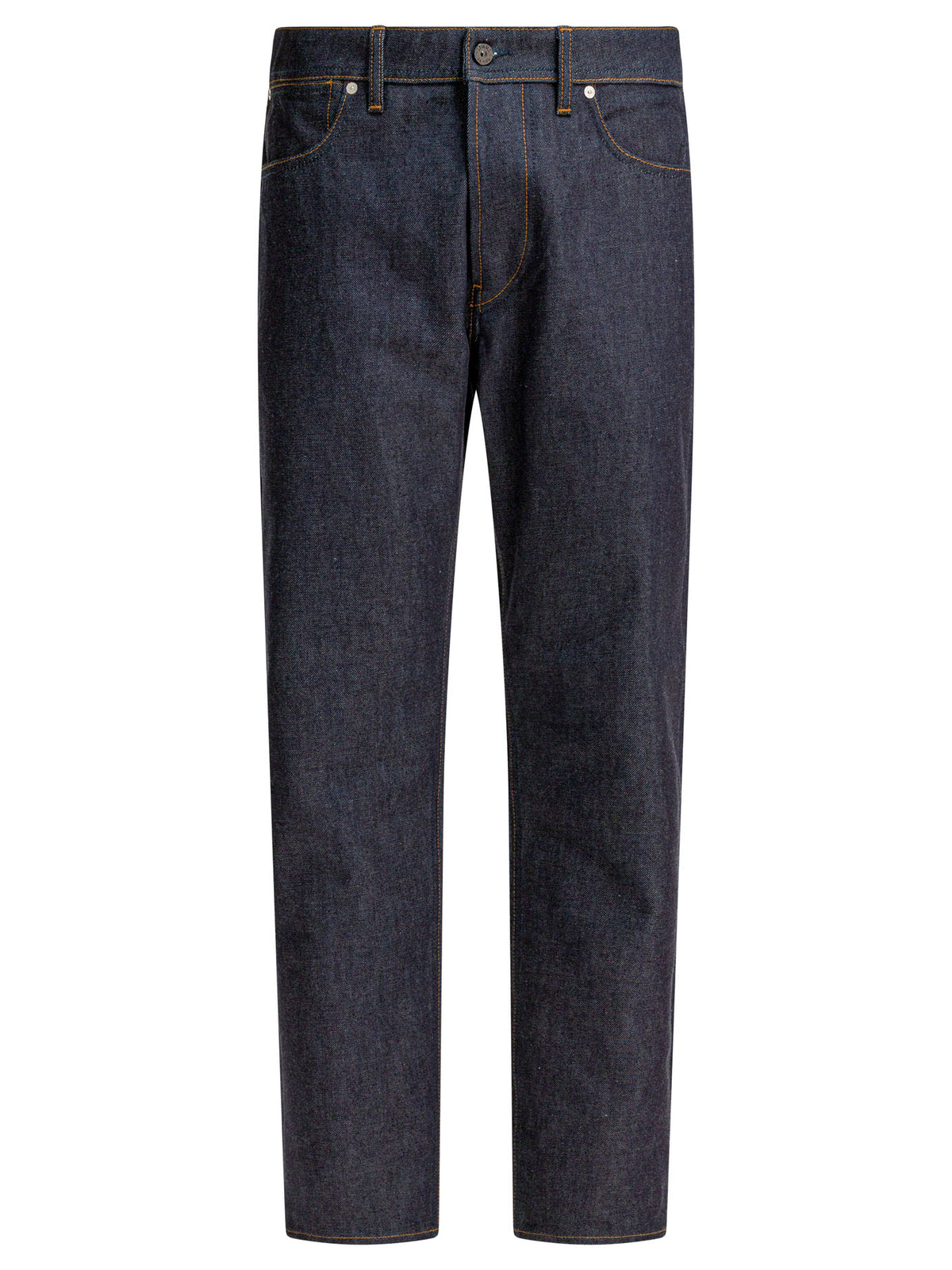 Stone Island "Raw" Straight-Leg Jeans - Blue