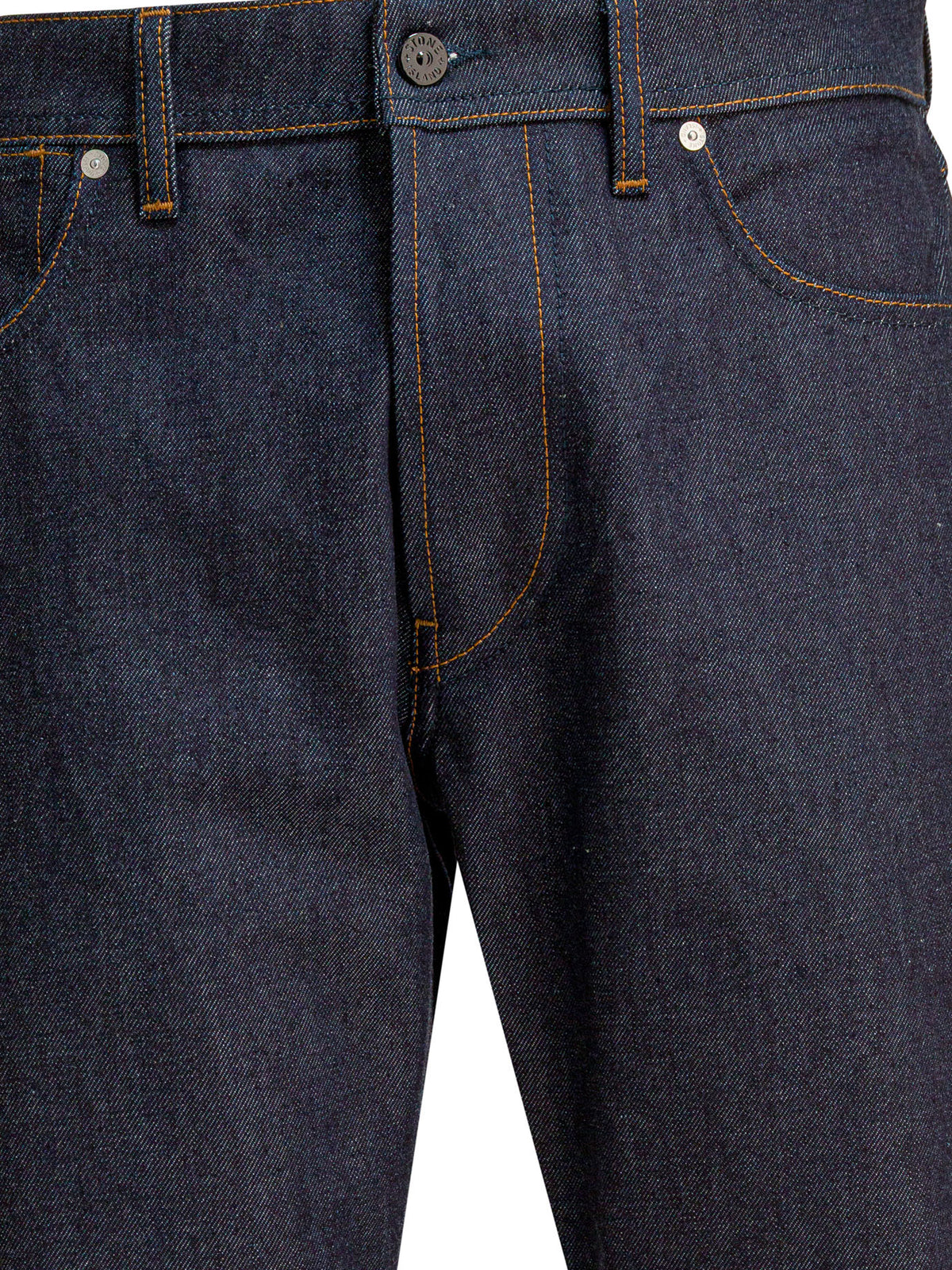 Stone Island "Raw" Straight-Leg Jeans - Blue