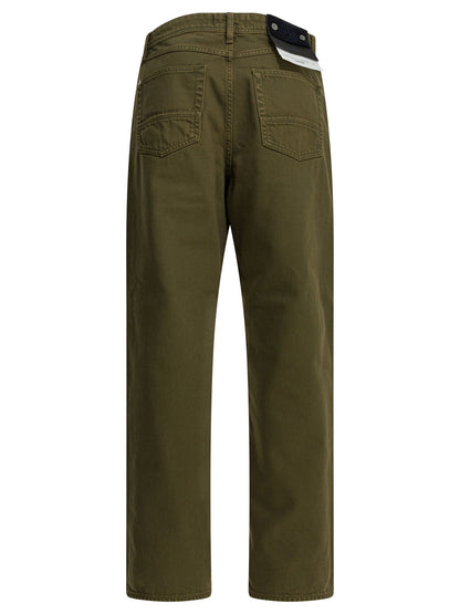 Stone Island "Light Bull" Straight Leg Jeans - Green