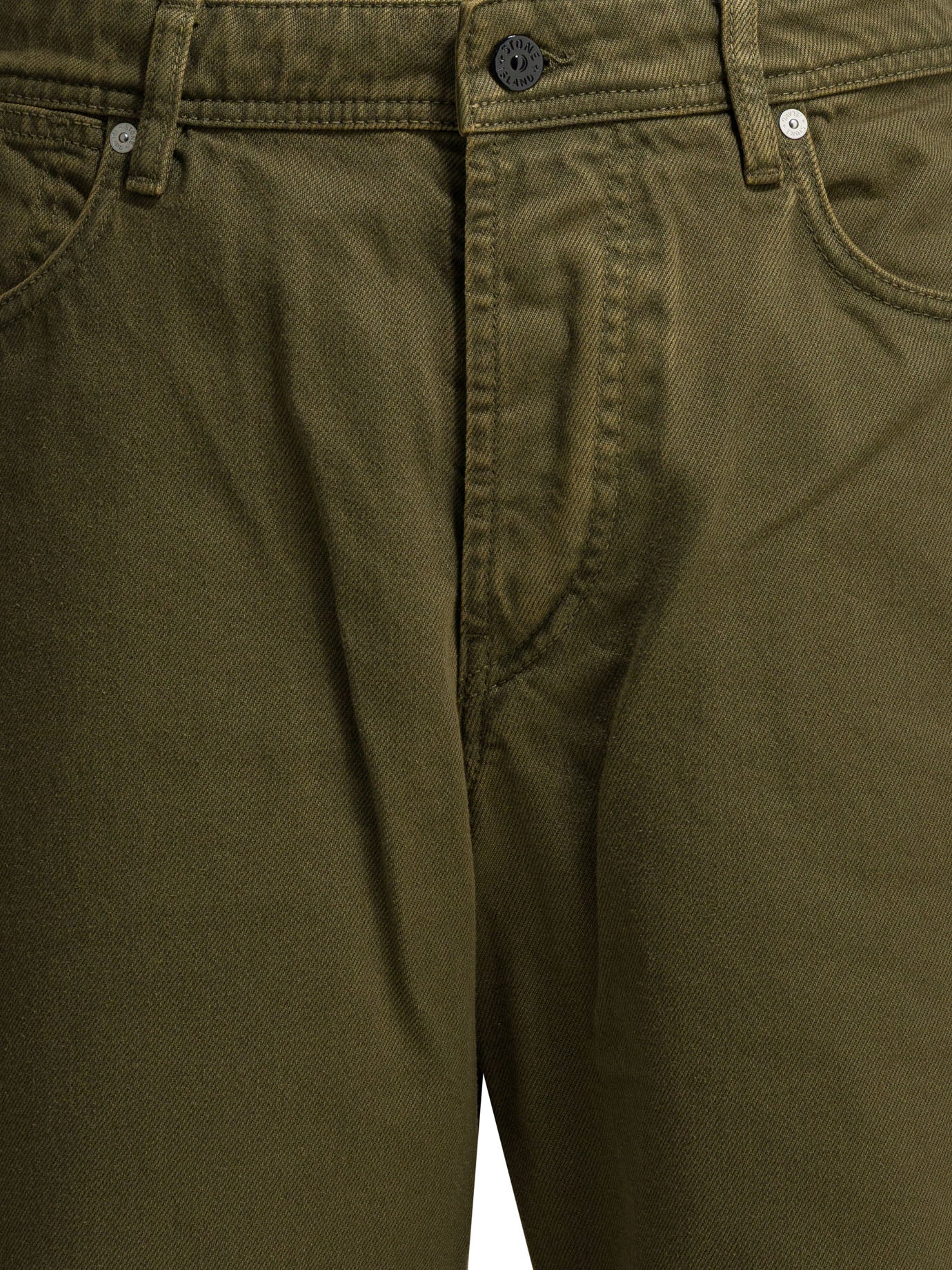 Stone Island "Light Bull" Straight Leg Jeans - Green