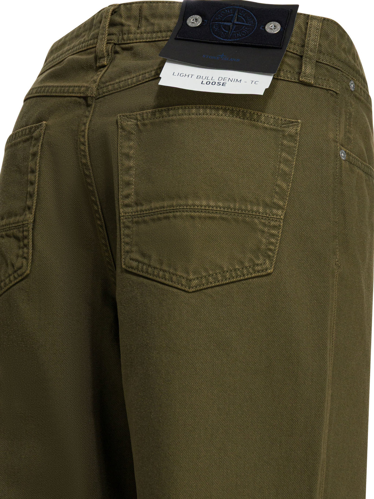 Stone Island "Light Bull" Straight Leg Jeans - Green