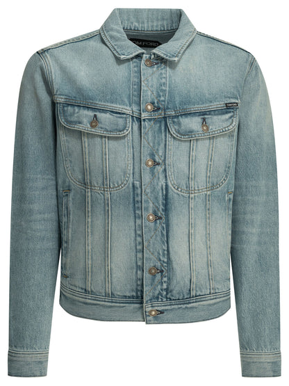 Tom Ford "Icon" denim jacket - Light Blue