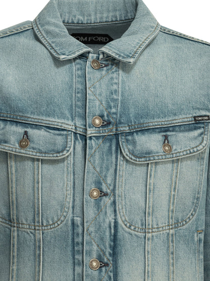 Tom Ford "Icon" denim jacket - Light Blue
