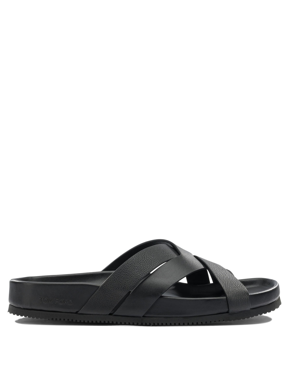 Tom Ford Braided leather slides - Black