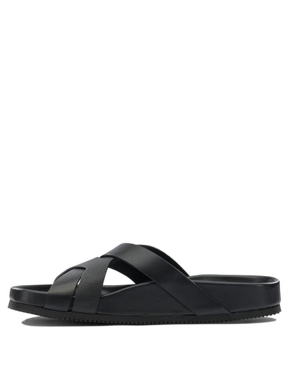Tom Ford Braided leather slides - Black
