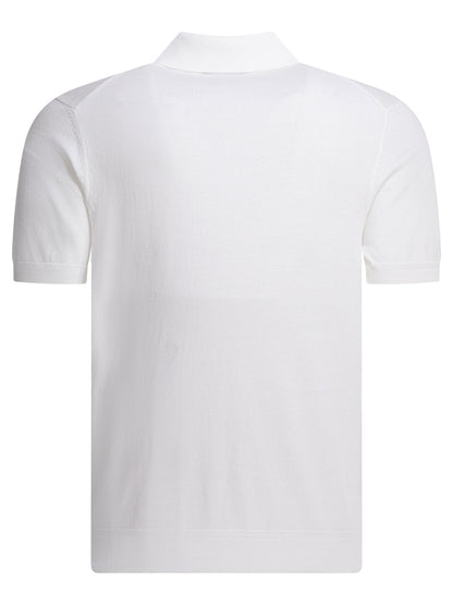 Tom Ford Cotton knit polo shirt - White