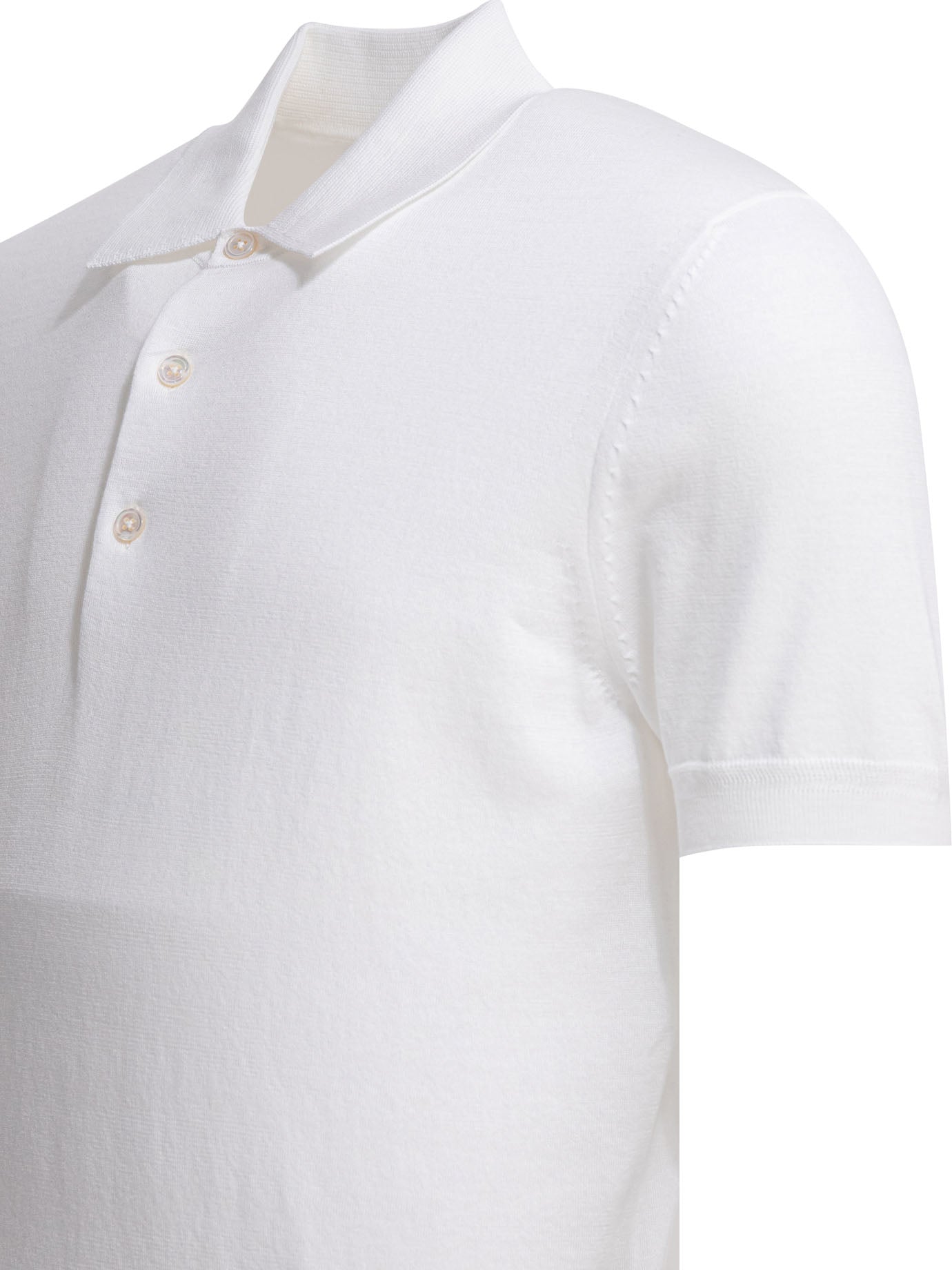 Tom Ford Cotton knit polo shirt - White