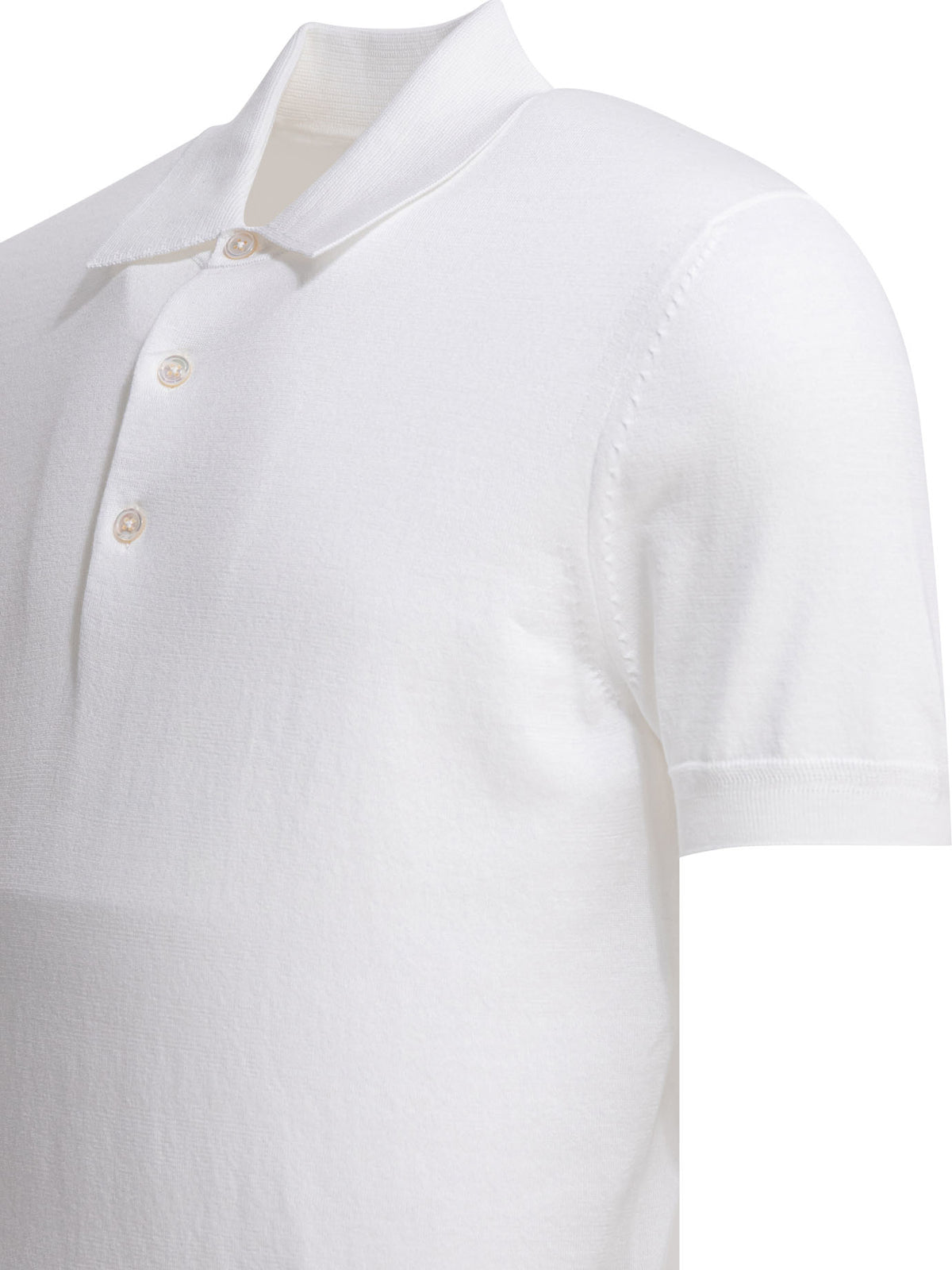 Tom Ford Cotton knit polo shirt - White