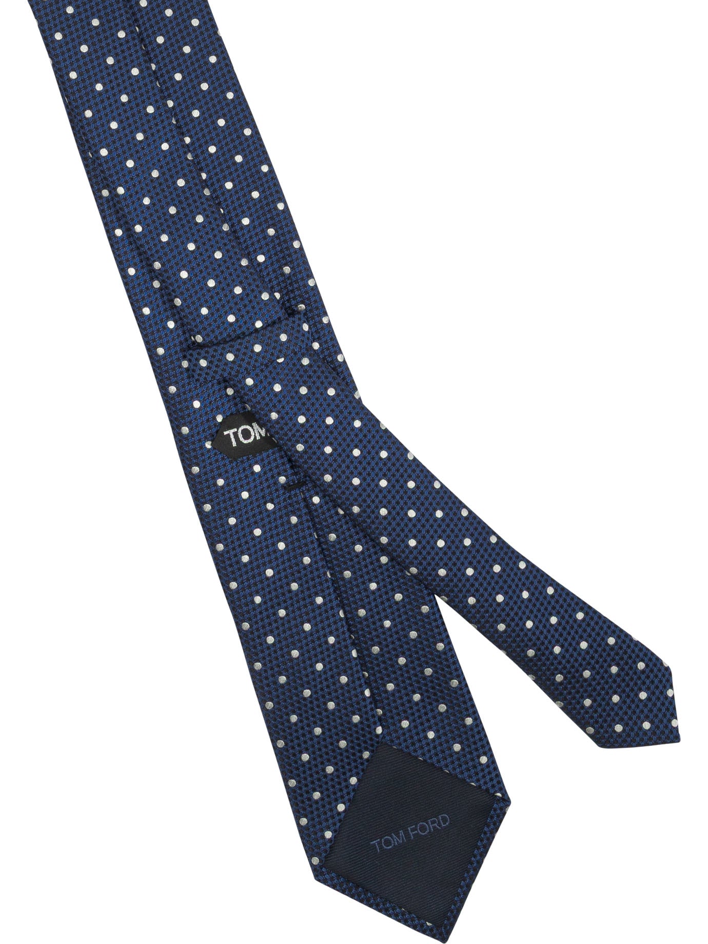 Tom Ford Polka dot silk tie - Blue