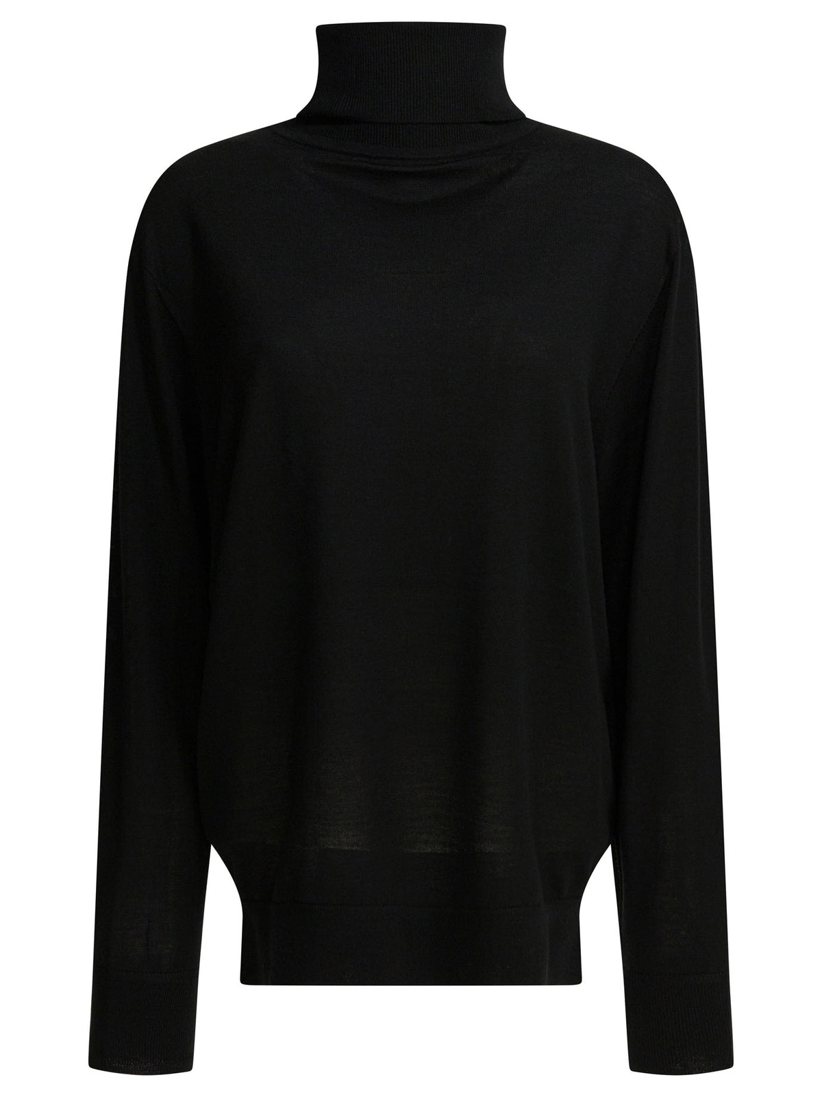Toteme Merino wool turtleneck sweater - Black