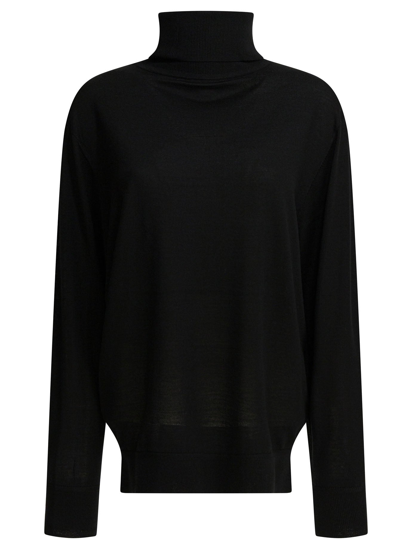Toteme Merino wool turtleneck sweater - Black