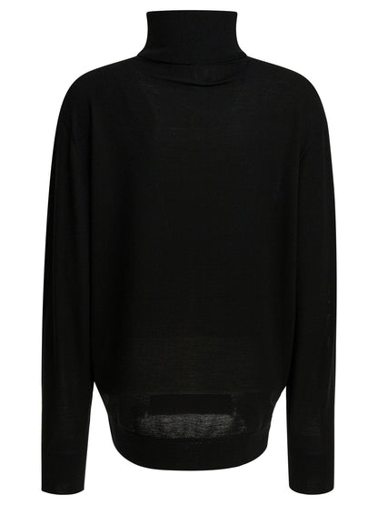 Toteme Merino wool turtleneck sweater - Black