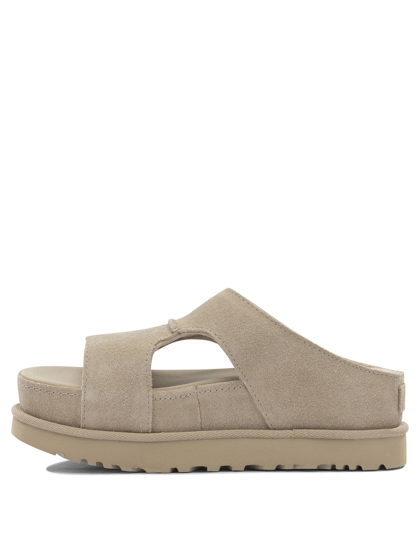 Ugg "Goldenstar Hi Cutout" Slides - Beige