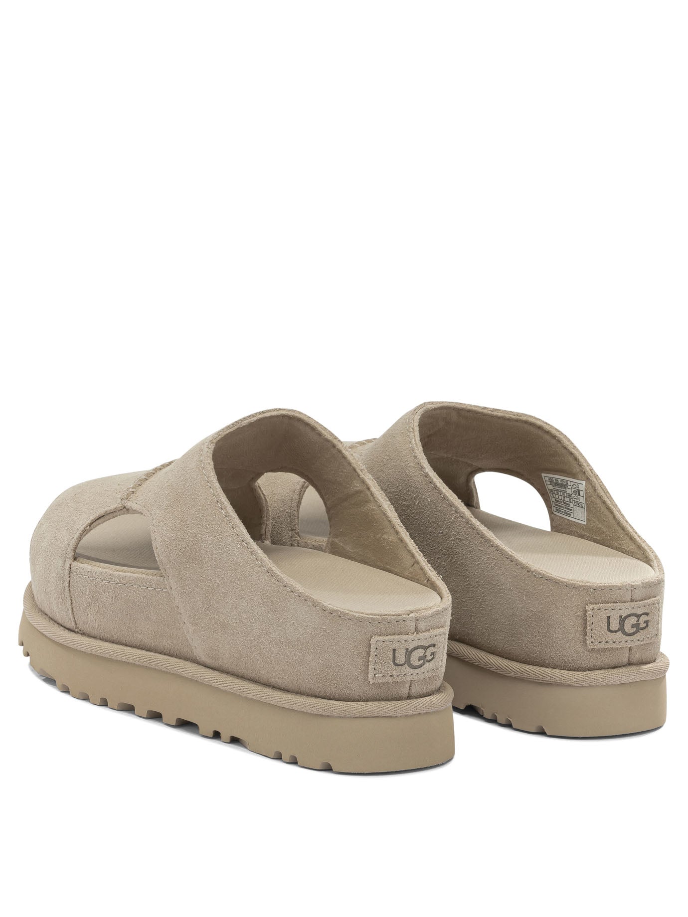 Ugg "Goldenstar Hi Cutout" Slides - Beige