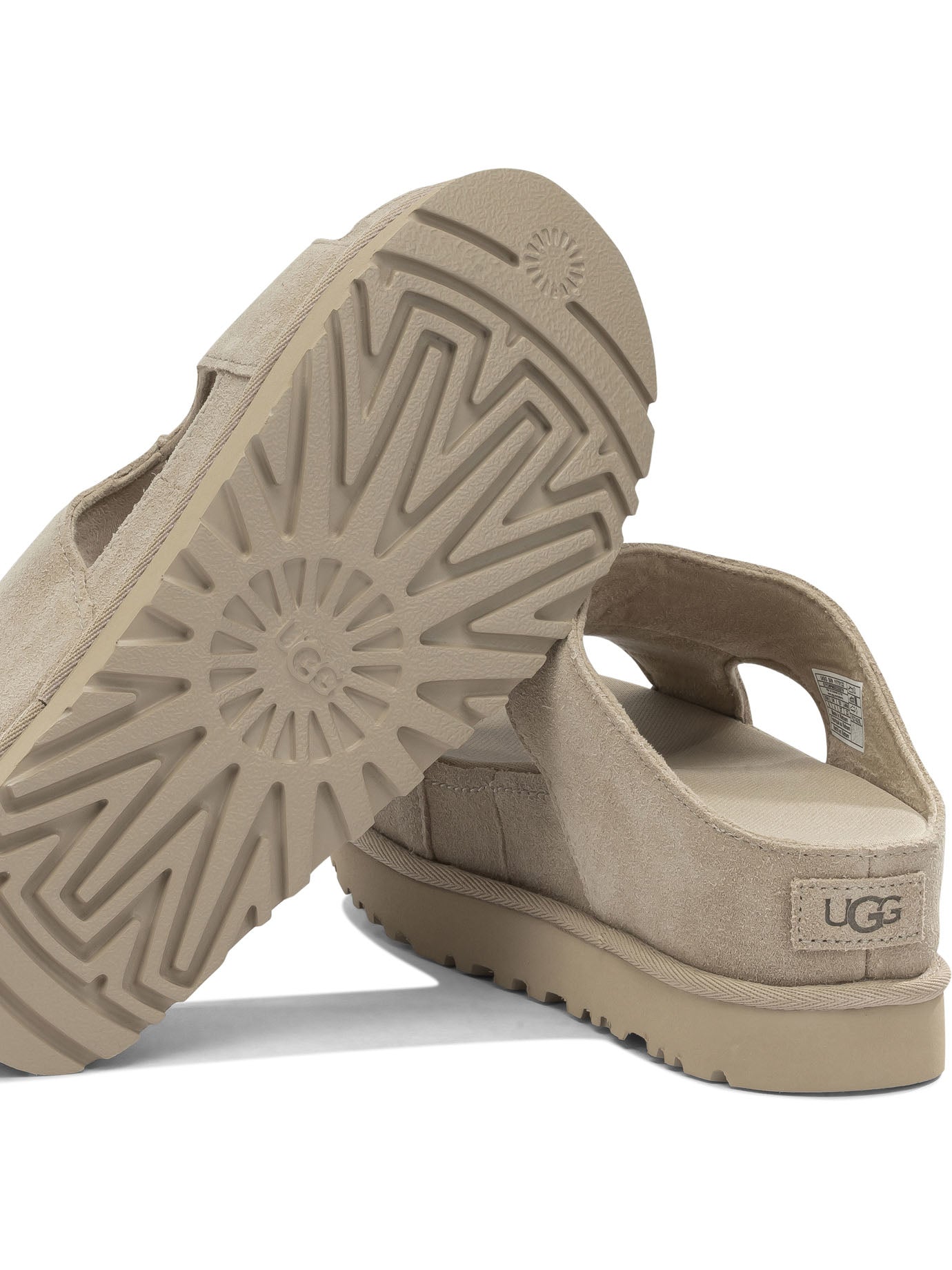 Ugg "Goldenstar Hi Cutout" Slides - Beige