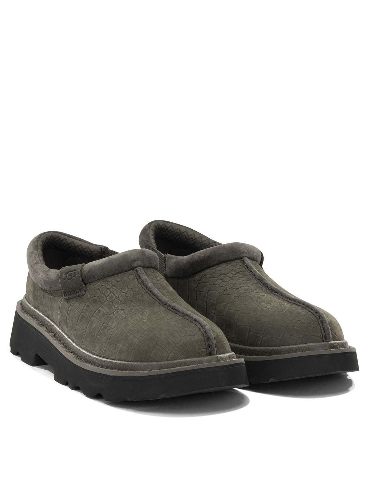 Ugg "Tasman Lug Embossed" slippers - Grey