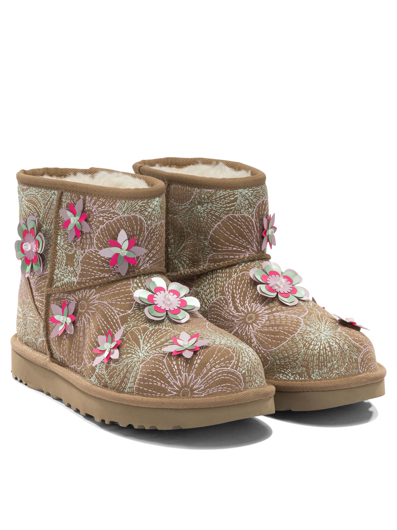 Ugg "Classic Mini Meadow" ankle boots - Beige