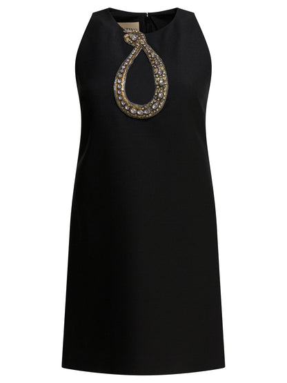 Valentino Short flared dress - Black