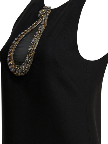 Valentino Short flared dress - Black