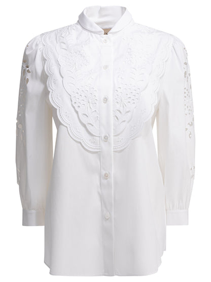 Valentino Embroidered casual shirt - White