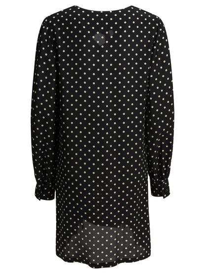 Valentino Short flared dress - Black