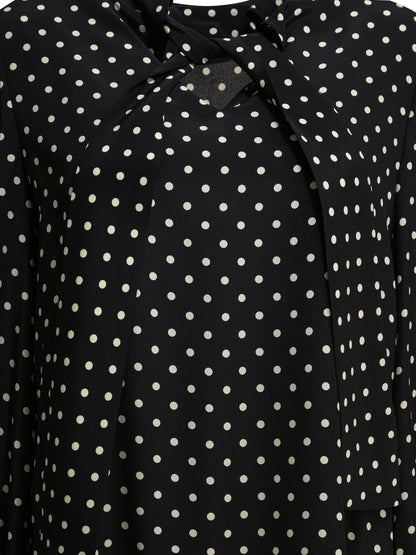 Valentino Short flared dress - Black