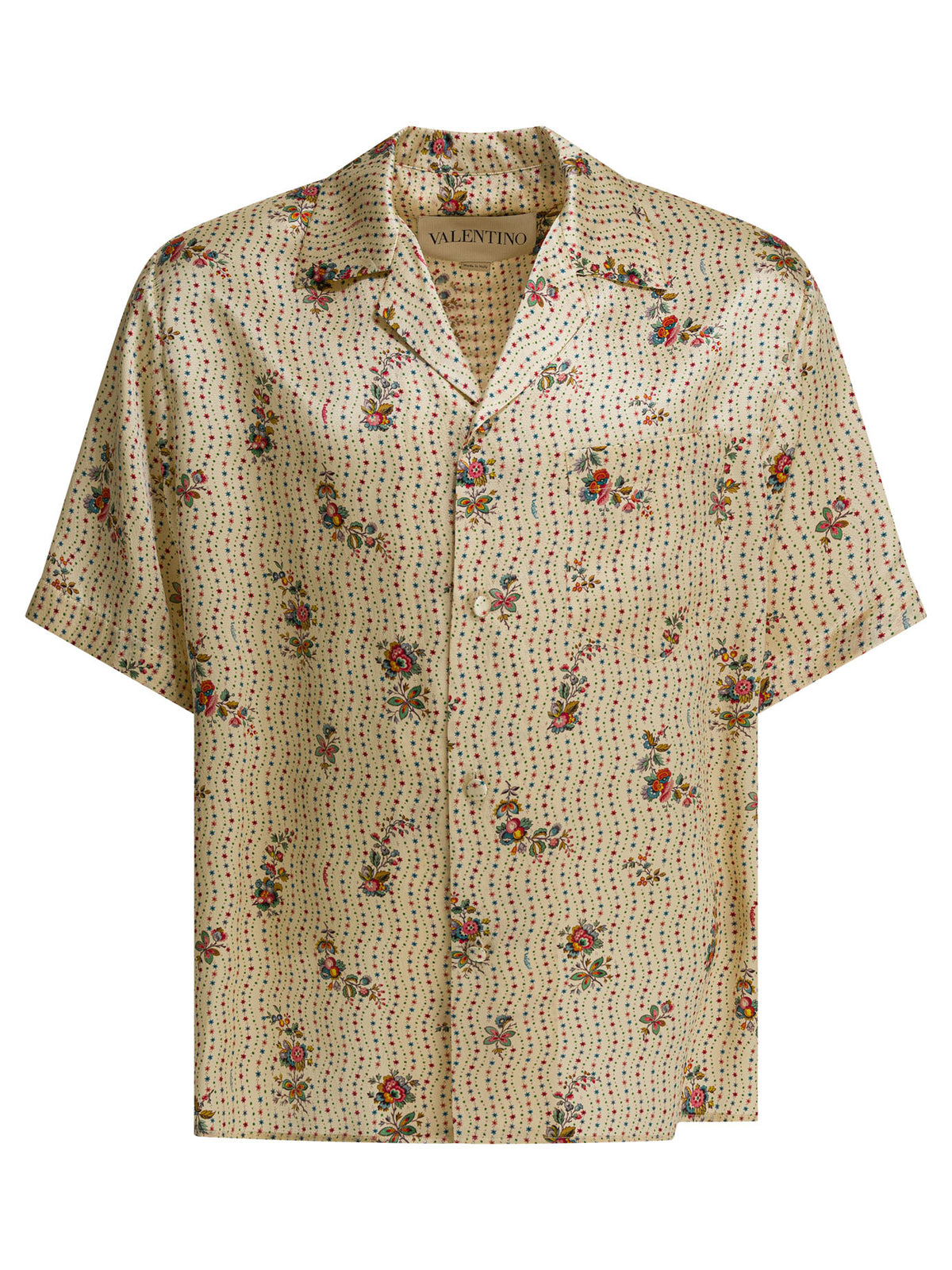 Valentino Silk bowling shirt - Yellow