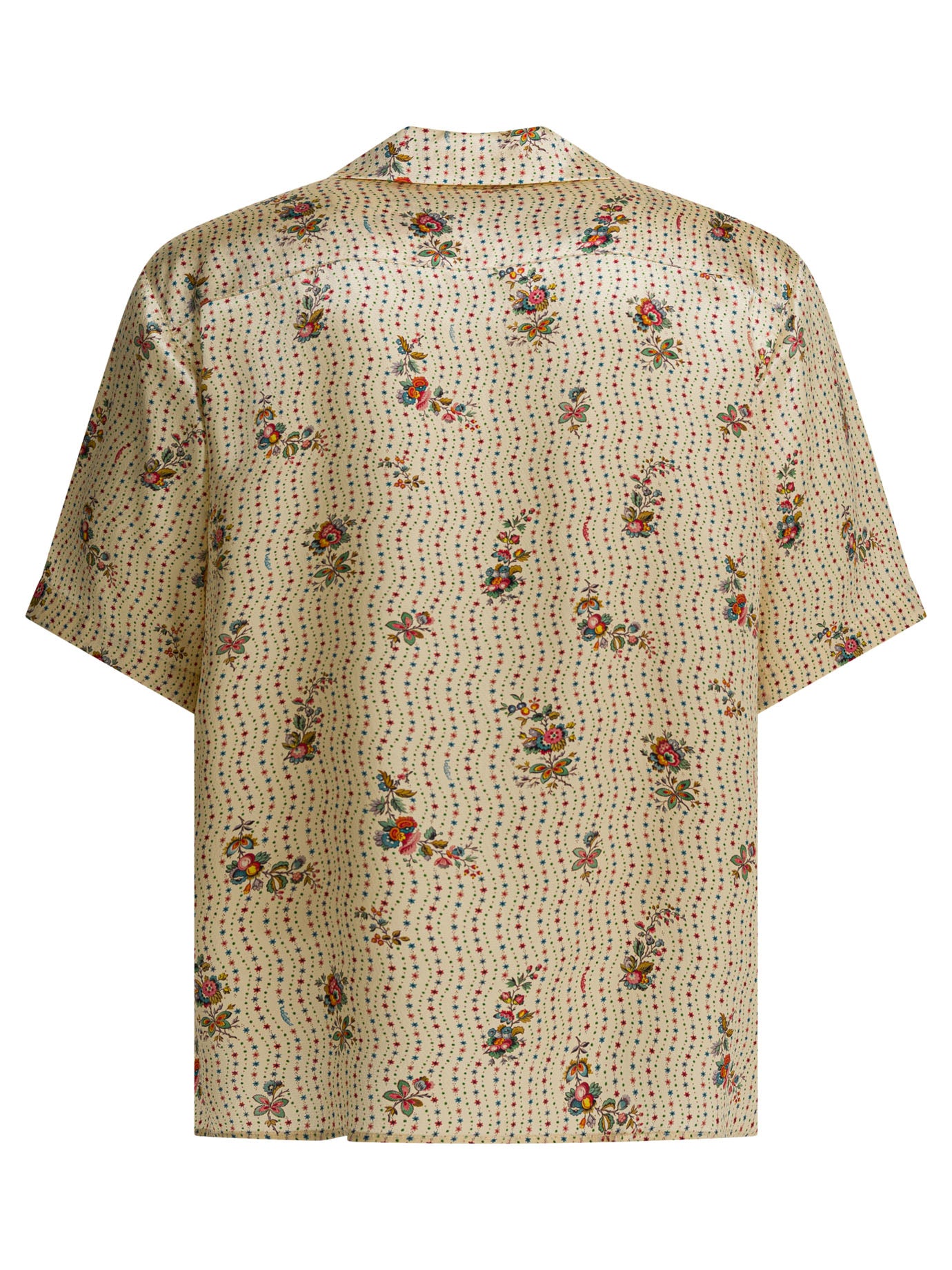 Valentino Silk bowling shirt - Yellow