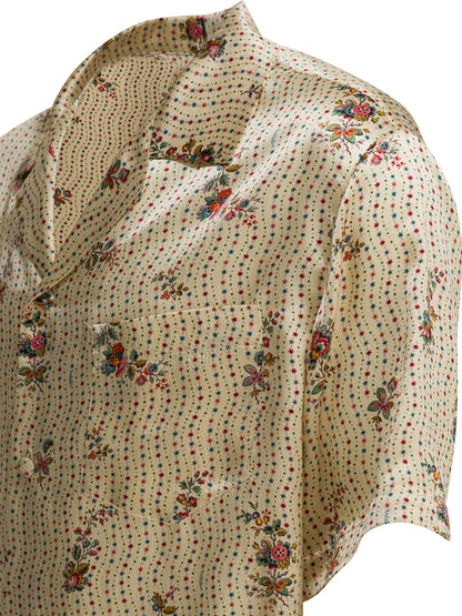 Valentino Silk bowling shirt - Yellow