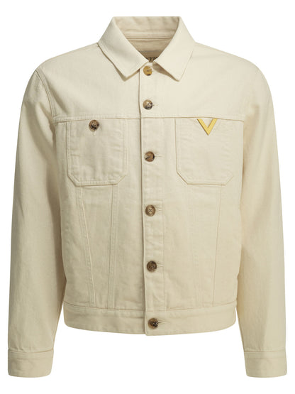 Valentino "Genie Bull Reverse" denim jacket - White