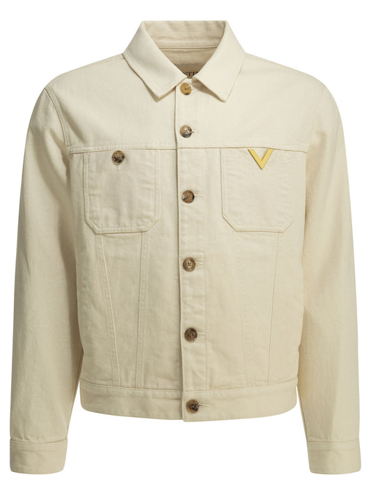 Valentino "Genie Bull Reverse" denim jacket - White