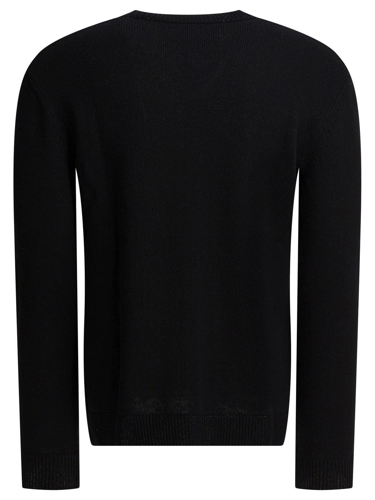 Valentino Wool sweater with inlaid V - Black